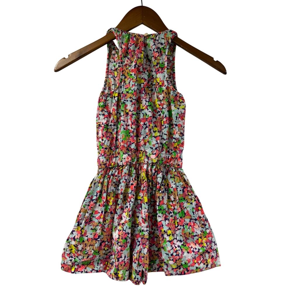 crewcuts by J Crew Floral Romper 5 E6257 Colorful Sleeveless Shorts One Piece